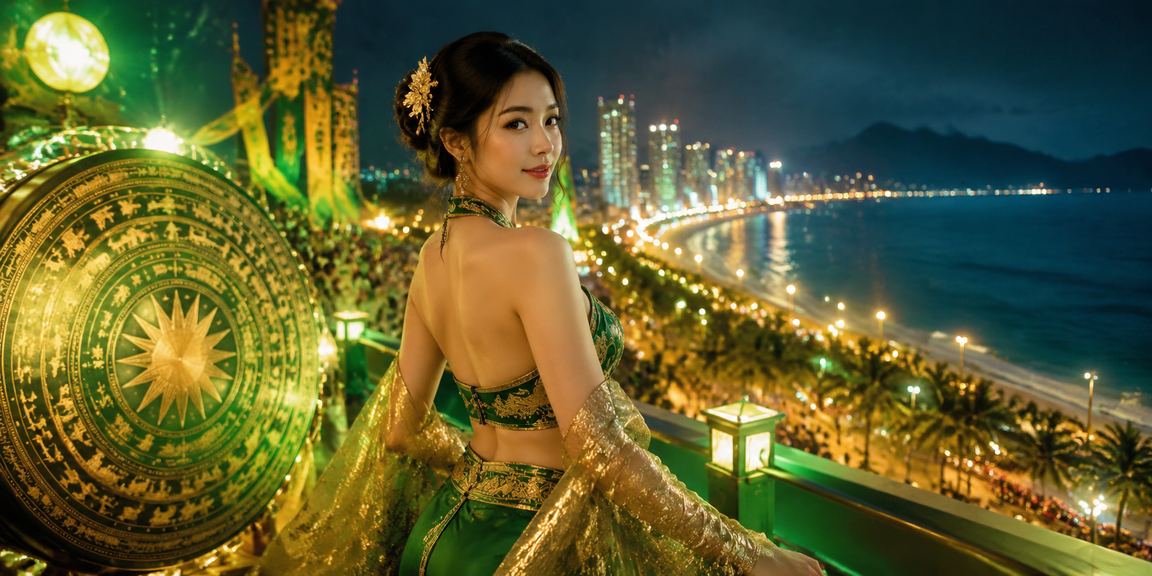 Người dùng Nha Trang thực hiện giao dịch nạp tiền trên lotter tại bờ biển